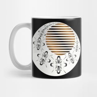 Ornamental waning moon Mug